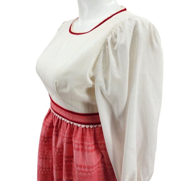 Joseph Magnin Vintage 70's Maxi Dress, Women's 8 - Picture 1 of 16